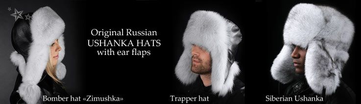 Ushanka hat with flaps