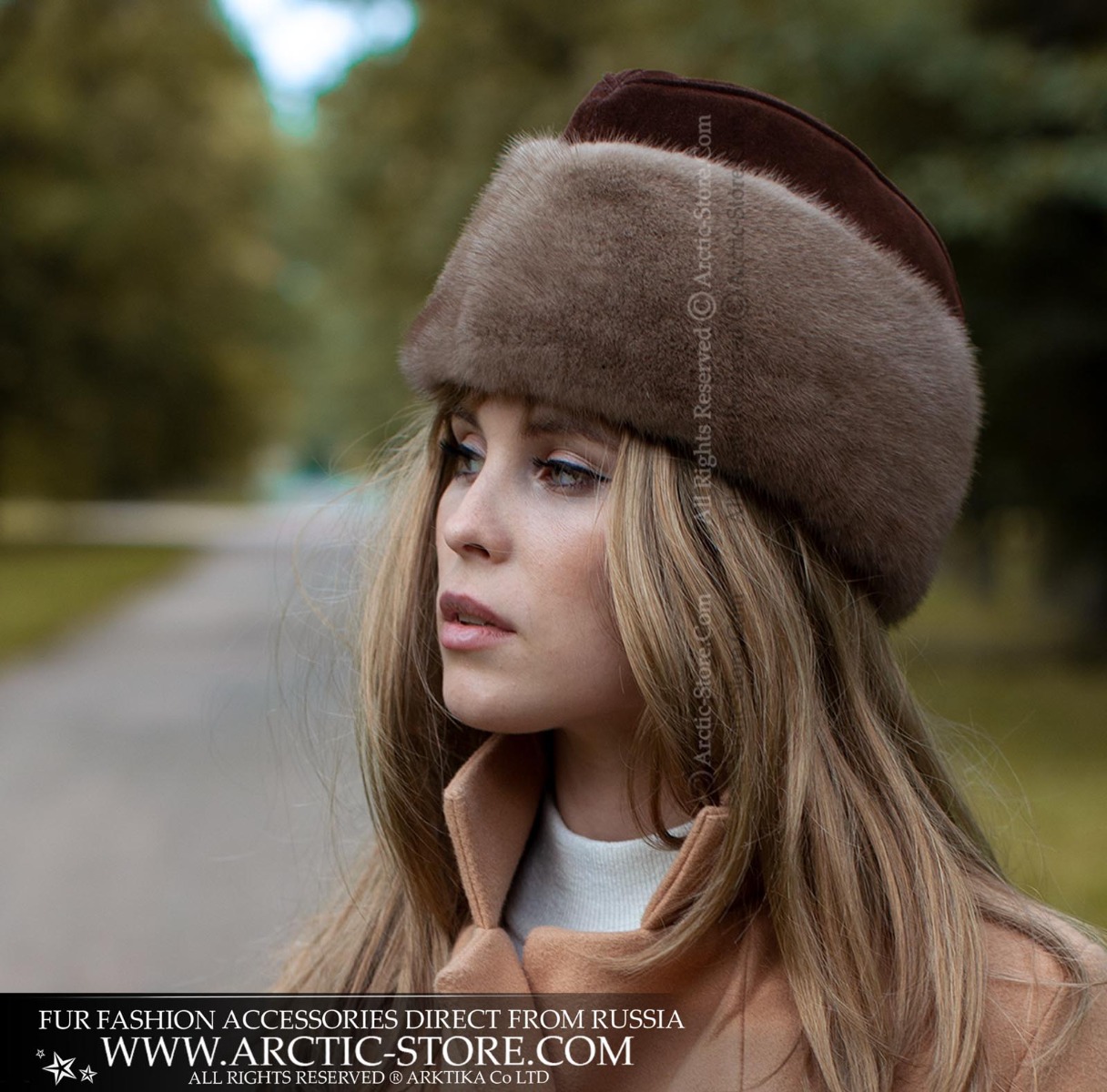Ambassador hat, Pastel mink