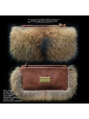 Furry Black￼ Purse Clutch Bag Strap Small Zipper Faux Fur Bag | eBay