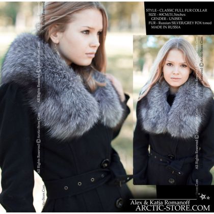Classic collar, grey fox toned