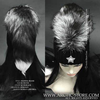 Mohawk Fur Beanie · Silver Fox Tail · Silver Star Brooch