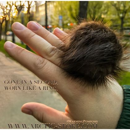 Beaver Fur Warming Pompom
