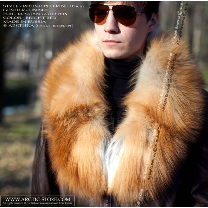 Men's pelerine, Gold fox