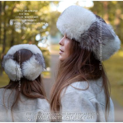 POLAR & GREY FOX FUR HEADBAND