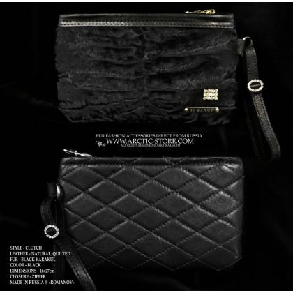 Romanov Swakara Fur – Quilted Black