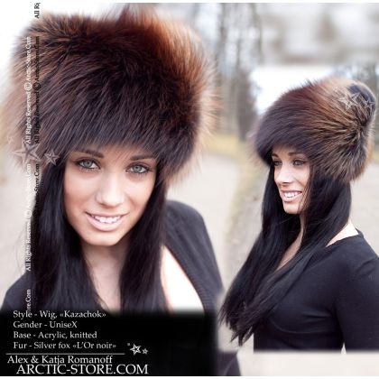 Wig - "Kazachok" Silver fox "L'Or noir"