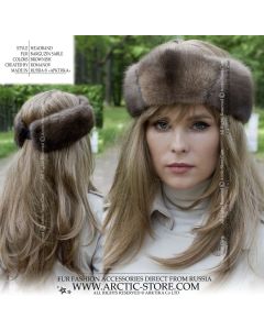 Barguzin sable fur headband – luxury Russian winter fashion