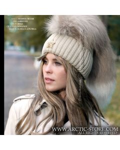 Mohawk Fur Beanie · Amber Fox Tail · Star Brooch