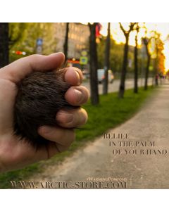 natural beaver fur finger warmer for cold hands and poor circulation relief