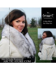 Classic fur collar 80cm, Polar fox