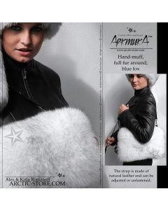 Russian Fur Hand Muff – Blue Polar Fox