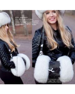 Town Camo Hand Muff · Polar Fox Fur