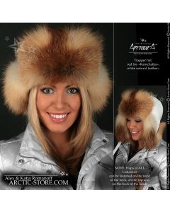 WOMEN’S TRAPPER HAT · RED FOX · LEATHER
