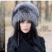 Boyaryshnia full fur hat crafted from rare Russian Silver Fox, a crown of sovereign elegance and imperial grace.