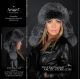 Bomber blue frost fox hat - women's fur ushanka - arctic store