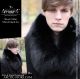 Fur collar mens 80cm - black fox / arctic-store