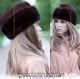 Ambassador fur hat - Mahogany brown mink cap - arctic-store