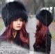 Black fox hat - Women's fur chapka - arctic-store