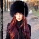 Russian black hat - ladie's fur black raccoon chapka
