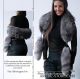 Fur collar with tails - silver grey fox / arctic-store