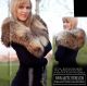 Women's fur pelerine - russian raccoon / arctic-store