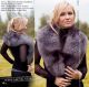 Women's fur pelerine - silver grey fox cape - arctic-store