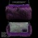 purple fox bag - luxury violet clutch