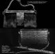 evening mink clutch - luxury black purse