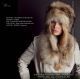 Luxe fur hat - white raccoon collar / arctic-store