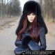 Black fox headband - winter women's band