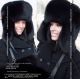 black fox women's ushanka fur hat