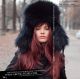 Black fur hat for women - Fashion style women's furs - arctic store