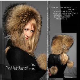 Moschino Winter Hat w/Raccoon Fur Pom bl1xxlrusracc_ku4_1.jpg main image 2
