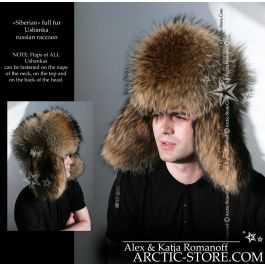 Siberian Full Fur Ushanka Hat for Men – Raccoon Fur | Arctic  display picture 2