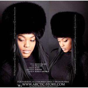 black fox fur hat lady fashion harlem