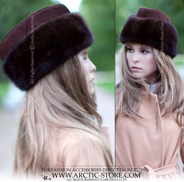 Ambassador hat, Mahogany mink