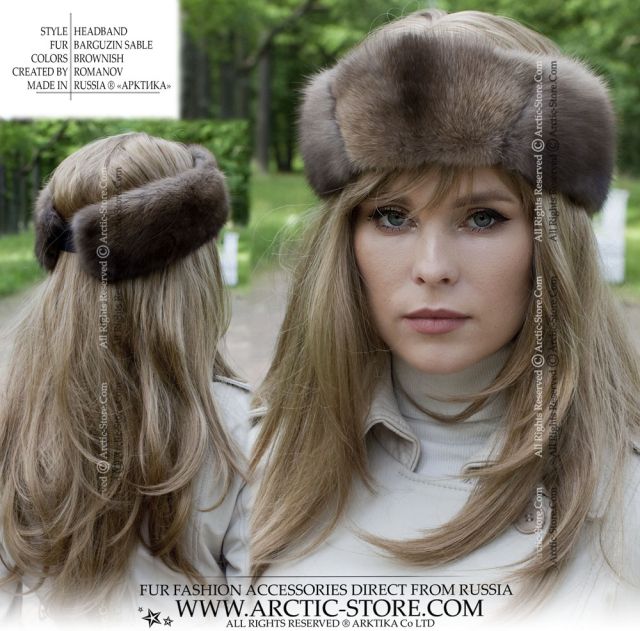 Barguzin Sable Fur Headband