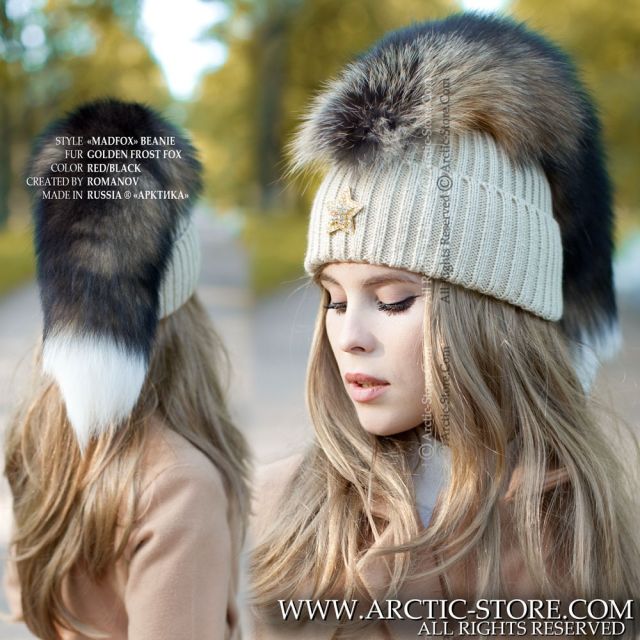 Mohawk Fur Beanie · Golden Cross Fox Tail · Star Brooch