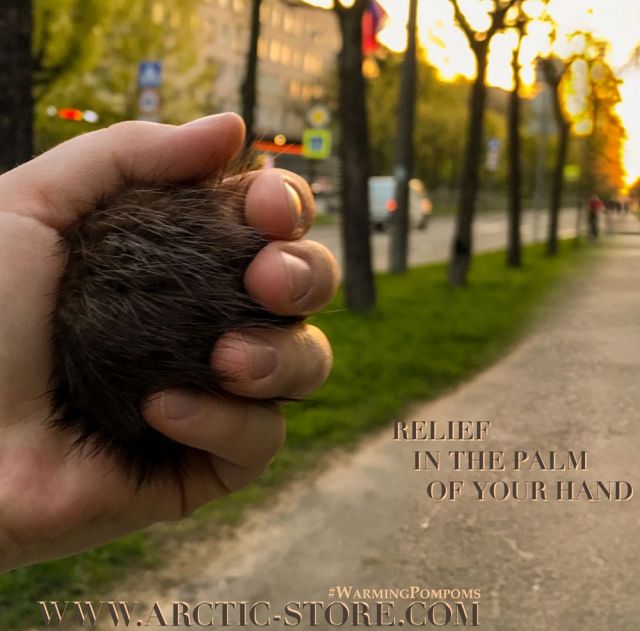 Beaver Fur Warming Pompom