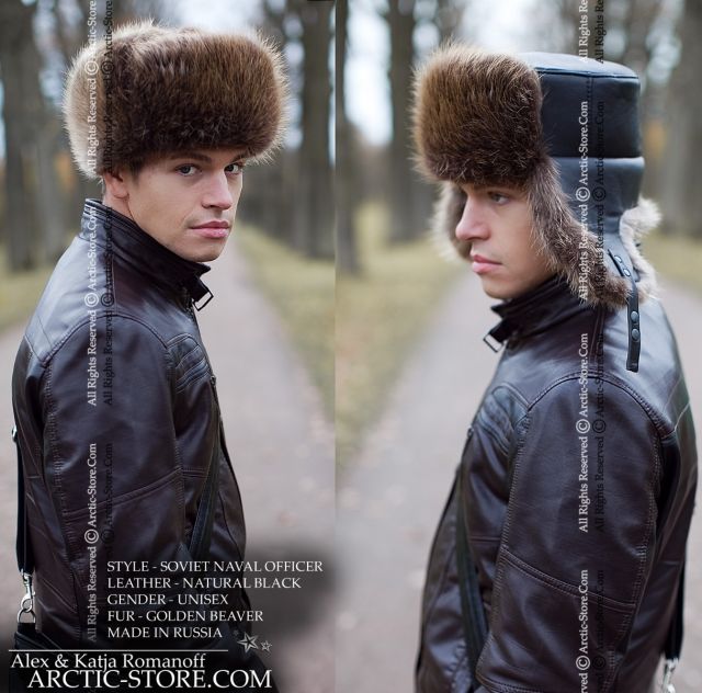 Naval Officer Fur Hat · Natural Beaver