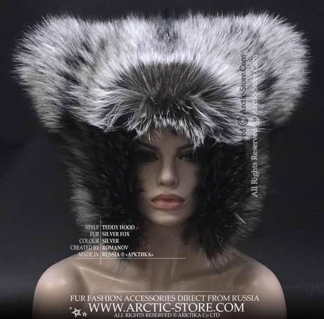 Teddy Hood - Silver Fox - Designer&#039;s Fur Hat
