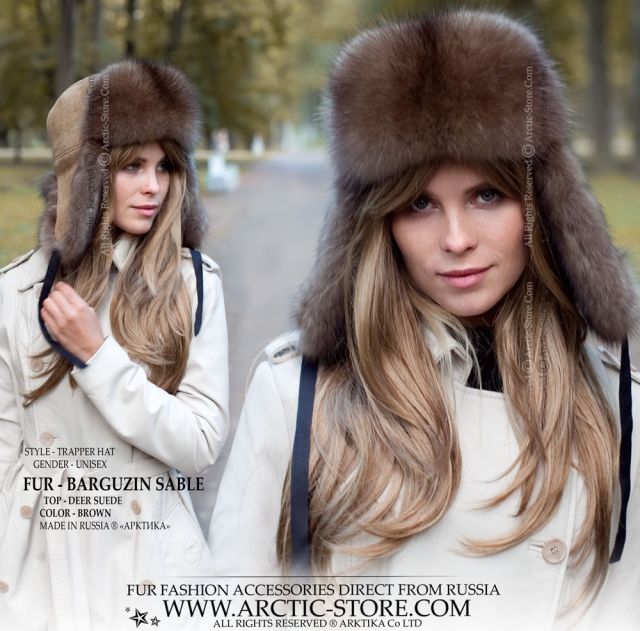 Trapper Hat · Sable Fur · Deerskin Top