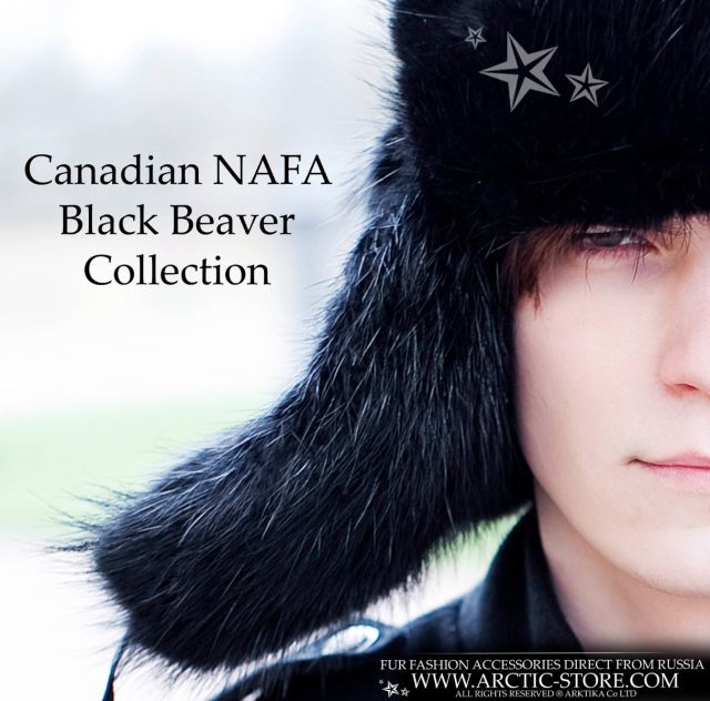 Siberian ushanka, Black beaver