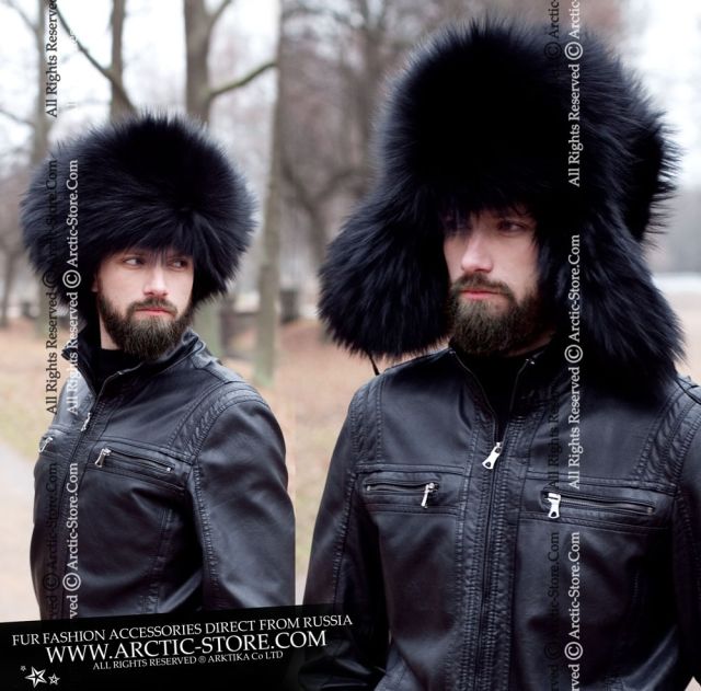 Siberian ushanka, Black raccoon