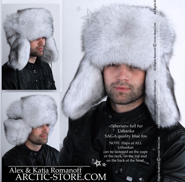 Siberian ushanka, polar fox