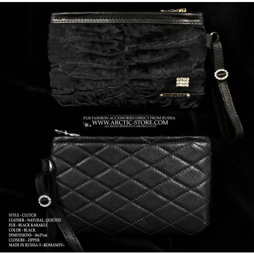 Romanov Swakara Fur – Quilted Black