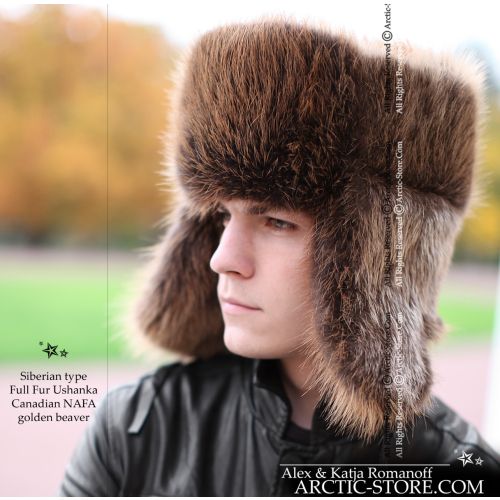 Siberian ushanka, Golden beaver