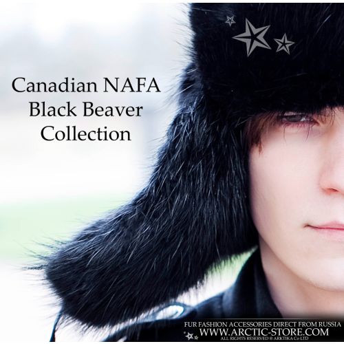 Siberian ushanka, Black beaver