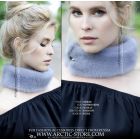 Sapphire Mink Fur Neck Warmer – Blue Tone