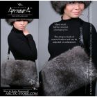 Russian Fur Hand Muff – Silver Grey Fox